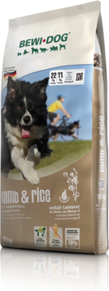 Bewi Dog Croc - Hondenvoer - Lam Rijst 12.5 kg