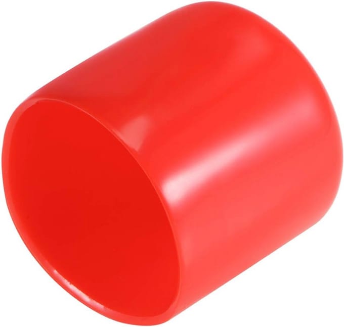 Rubberen eindkappen 45 mm - Set van 4 voor schroefdraadbescherming