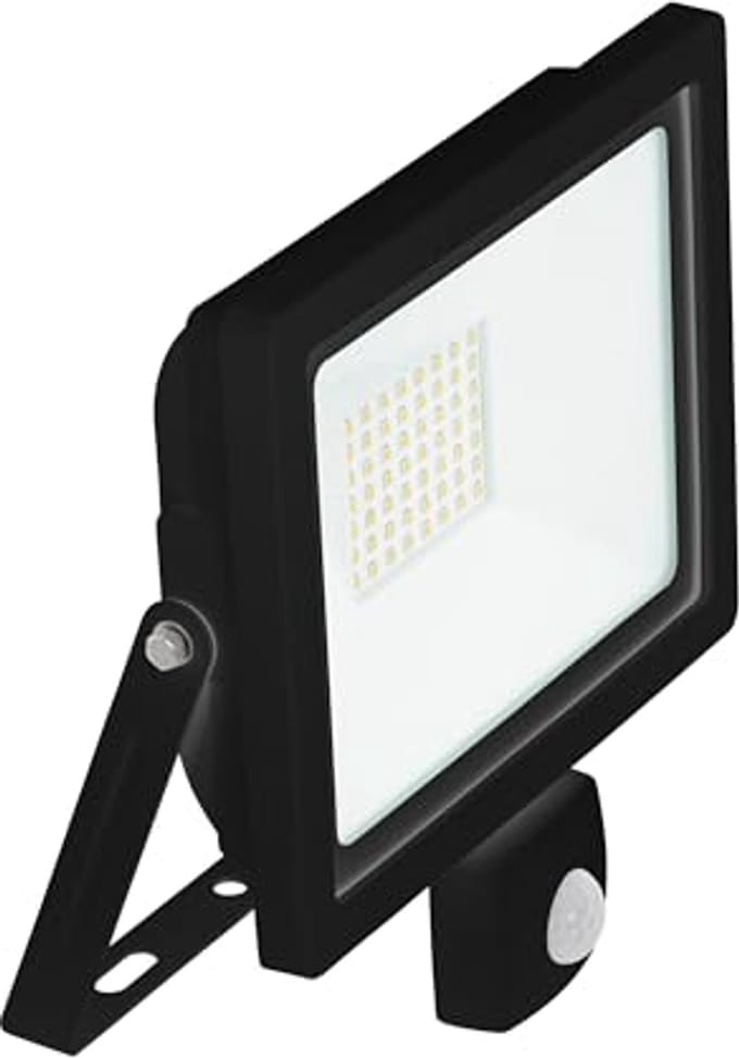 Buitenwandlamp met Bewegingssensor van Zwart Aluminium - IP65