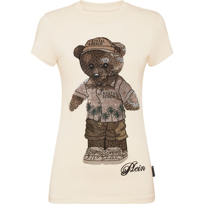 Cotton Sexy Pure Fit T-Shirt Teddy Beach Crystal