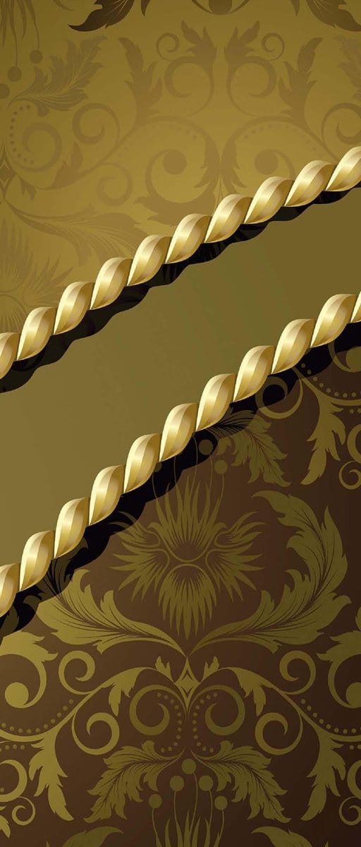 Fotobehang Golden Ornamental Pattern | DEUR - 211cm x 90cm | 130g/m2 Vlies