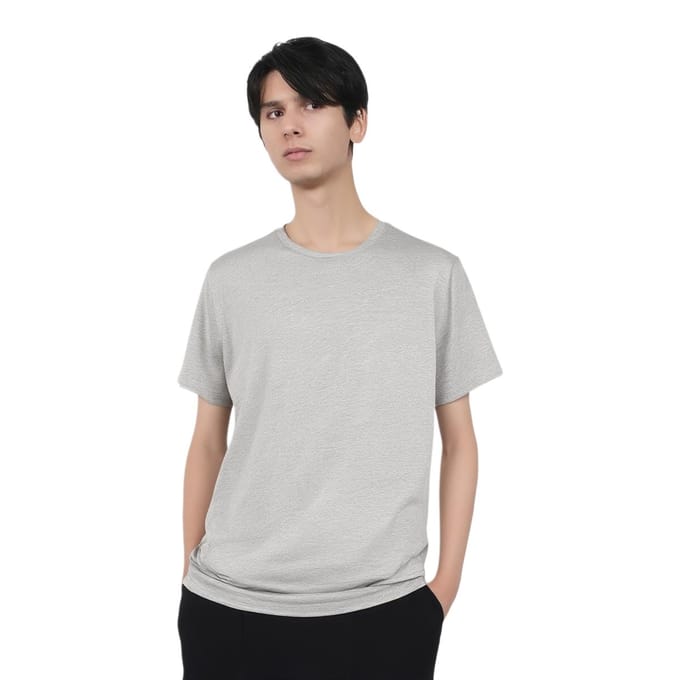 Nike Set-in Sleeve T-shirt Heren Grijs 743036-082 XXL grijze kleur