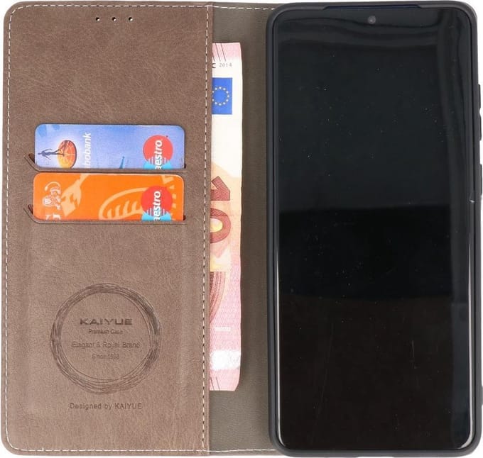 Kaarthouder Portemonnee Book Case - Hoesje Geschikt voor Samsung Galaxy S20 Plus - Grijs