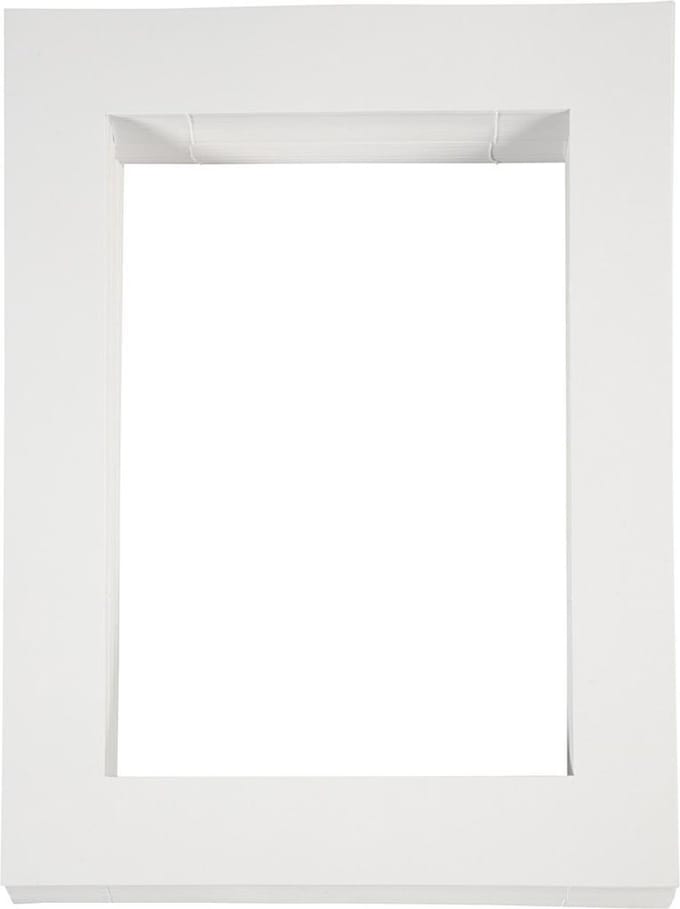 Passepartout lijsten, afm 28,5x37 cm, wit, A4, 100 stuks