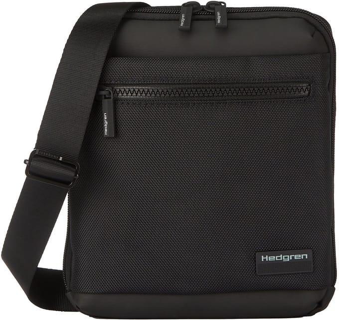 Hedgren CHIP slanke crossbodytas met 1 compartiment en RFID-bescherming – Waterafstotend - Zwart