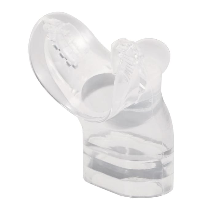 Lot de 2 embouts de tuba de remplacement en silicone Transparent white