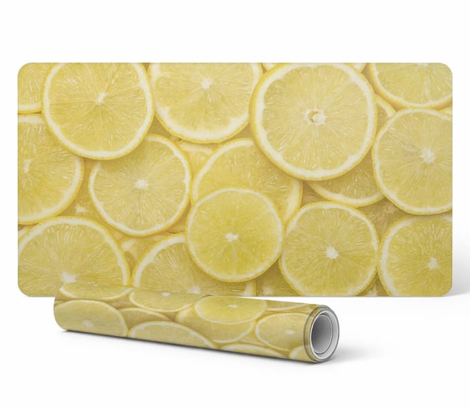 Universele beschermmat voor computerapparatuur, citrusschijfjes, 90x45 cm