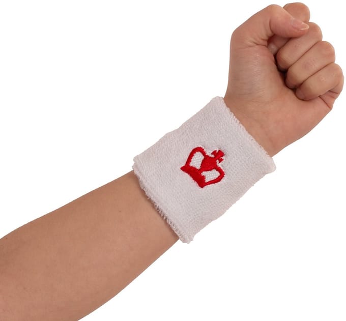 Black Crown korte polsbandjes, 2-pack Blanco ÚNICA