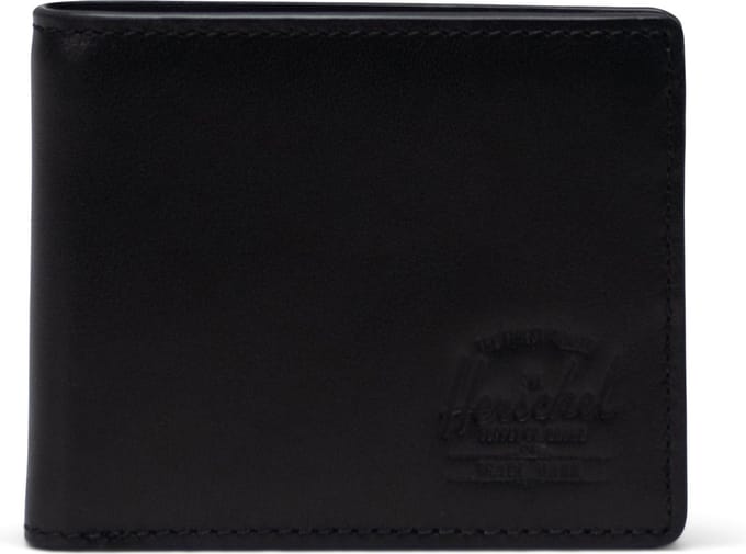 Hank Leather RFID - Black / Herenportefeuille met RFID blocking layer / leder / Beperkte Levenslange Garantie / Zwart