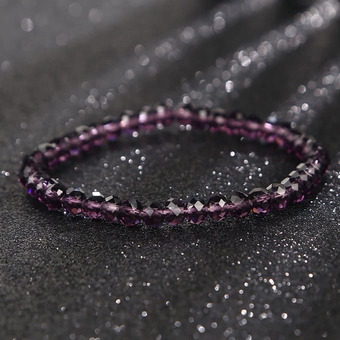 Sorprese armband - Vienna - purple - armband dames - elastisch - cadeau - Model S - Cadeau