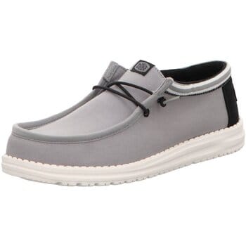 HEYDUDE - Wally Letterman Heren Instappers Light Grey/White - Maat 41