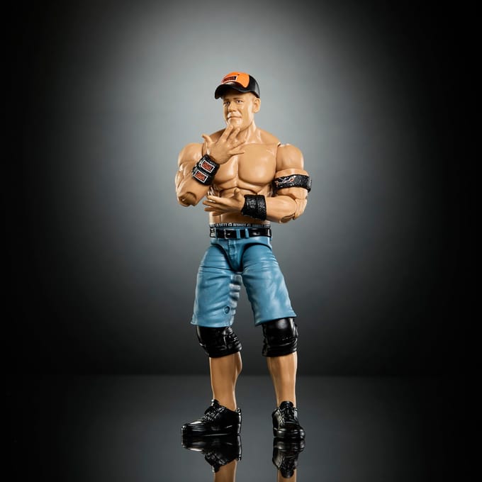Mattel WWE actiefiguur John Cena WrestleMania speelgoedfiguur.