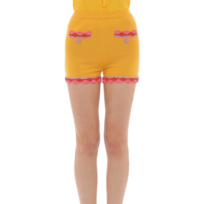 Moschino Pants Yellow Taglia: 40 | Pantaloncini Outlet | Donna | Giallo