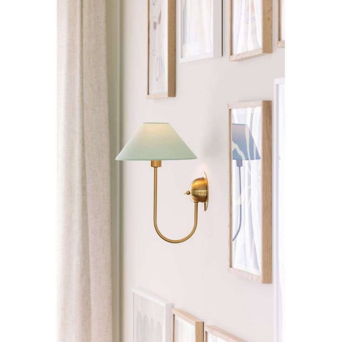 Globen Lighting wandlamp IRIS, groen, hoogte 32 cm