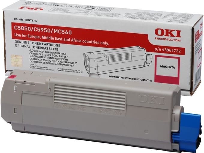 OKI 43865722 toner cartridge magenta (origineel)