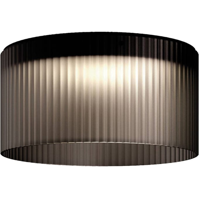kdln LED plafondlamp Giass, grijs, Ø 50 cm