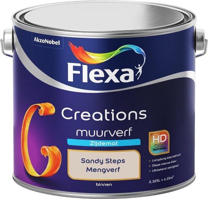 Flexa - Creations Muurverf Zijdemat - Sandy Steps - Mengverf - 2,5 L