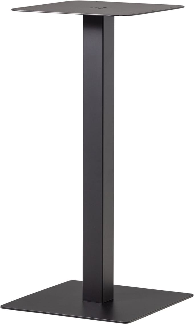 WOOOD Bistro Vierkante Bartafel Poot - Metaal - Zwart- 105x50x50