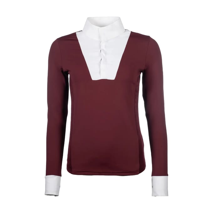 Dames wedstrijdpolo met lange mouwen HKM Virginia