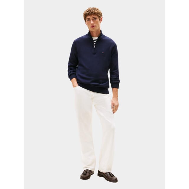 Tommy Hilfiger Essential Cotton Half Zip Navy Blue Taglia: L | Maglioni a maglia Outlet | Uomo | Blu