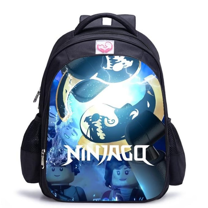 Lego Ninjago Seizoen 5 Cartoon Print Zwarte Rugzak black - medium