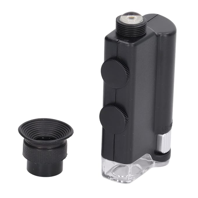 Draagbare Microscoop 200x tot 240x Optische Zoom Handheld Zak Mini Microscoop met UV-licht voor
