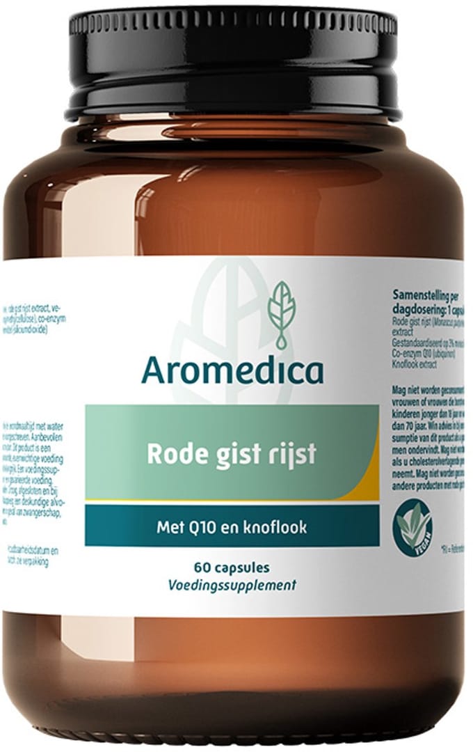 Aromedica Rode gist rijst & Q10 & knoflook 60 Capsules