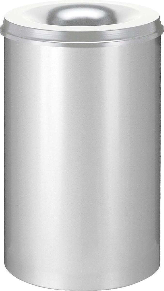 V-Part - Vlamdovende Papierbak 110 liter Zilver