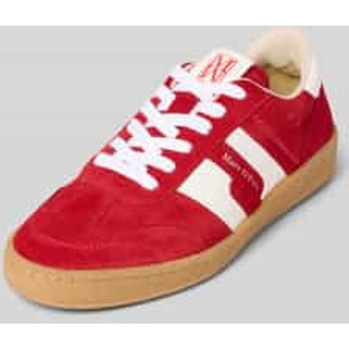 Lage sneakers van echt rundersuède