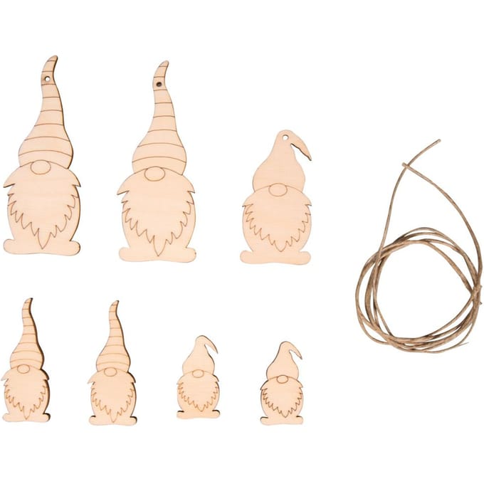 Decoratieve hanger "Kabouter", met koord