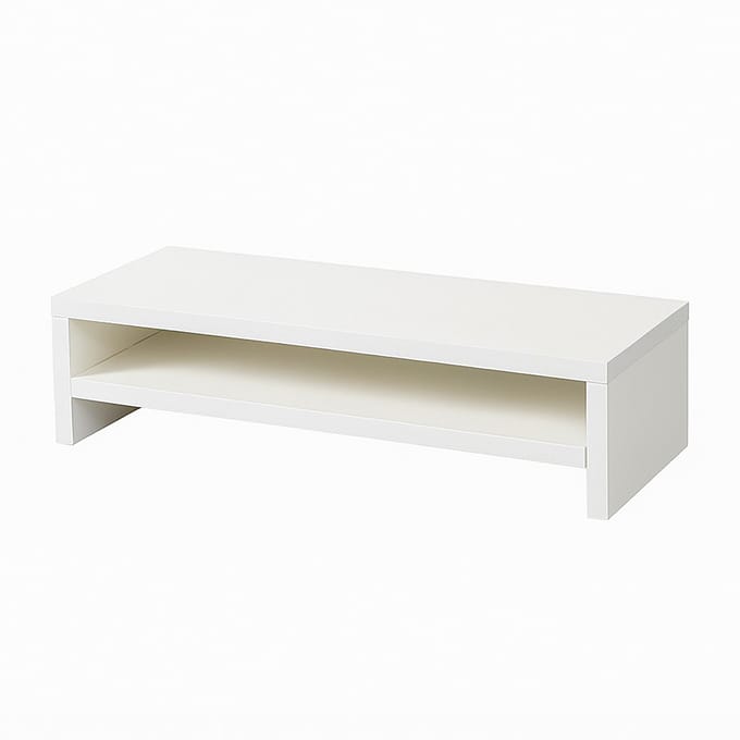 Monitorstandaard 2 Laags - 50cm x 20cm x 12cm - Wit