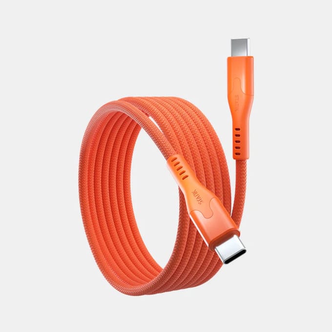 Statik MagStack Pro Kabel 1M USB-C to USB-C - 100W - Oranje