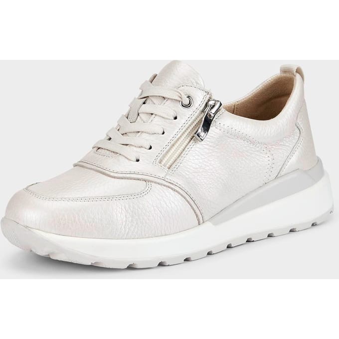 Sneakers met ritssluiting - steengrijs - Gr. 37 van Goldner Fashion