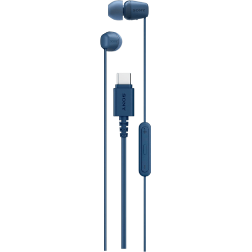 Sony IER-EX15C – In-ear USB-C oordopjes met microfoon - Blauw