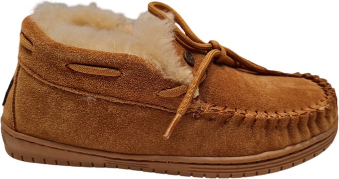 Warmbat Bunya Vrouwen Sloffen - Cognac - Maat 40