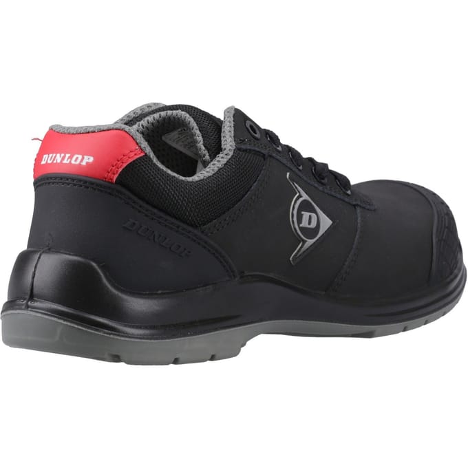 Dunlop First One Adv-Evo Lage Nubuck Veiligheidsschoenen voor Mannen Zwart/Rood