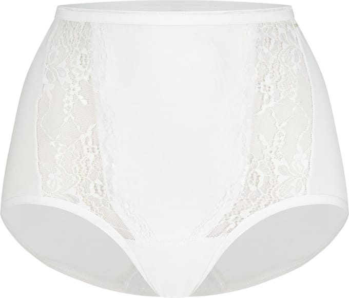 Ten Cate Basics high waist met kant wit voor Dames | Maat M