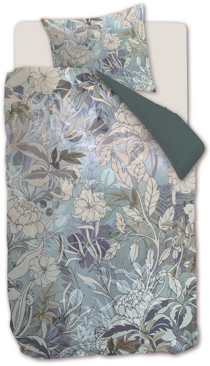Kardol Nobile dekbedovertrek - Eenpersoons - 140x200/220 - Blauw Grijs