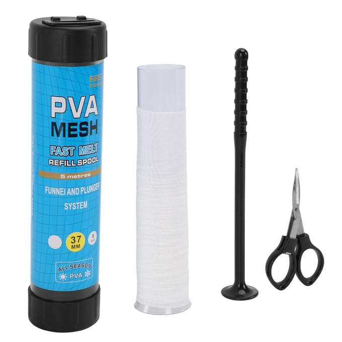 Visaas PVA Mesh Navulspoel Met Opvouwbare Schaar Visgerei Voederaccessoires Voor Verschillende Vismiddelen blue
