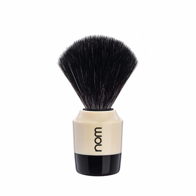 Nom -Scheerkwast -MARTEN21CR -Black Fibre® -Creme/Zwart