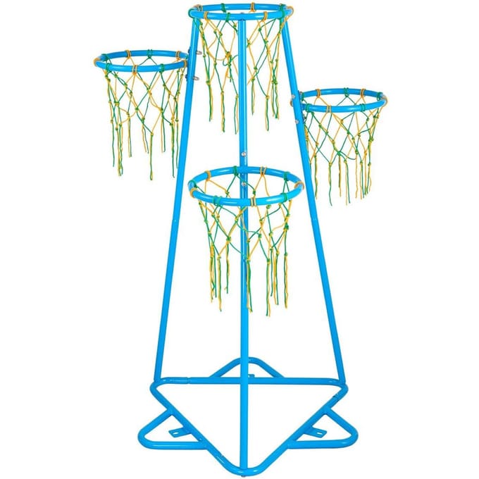 Kinder Basketbalring 4 Ringen Draagbaar Basketbalrek Verstelbare Hoogtes
