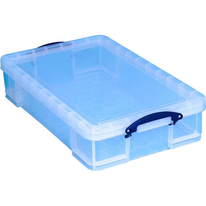 Opbergbox Really Useful 33 liter 710x440x165mm transparant wit