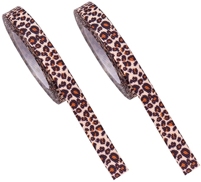 Dailygoods - 2 Rollen Luipaardpatroon Verpakkingstape - Creatief Knutselmateriaal