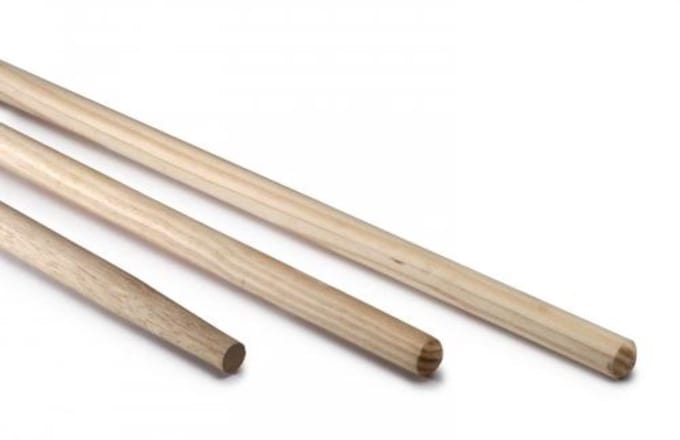 Benson Houten steel - 150 cm - Duurzaam hout - Exclusief bezem