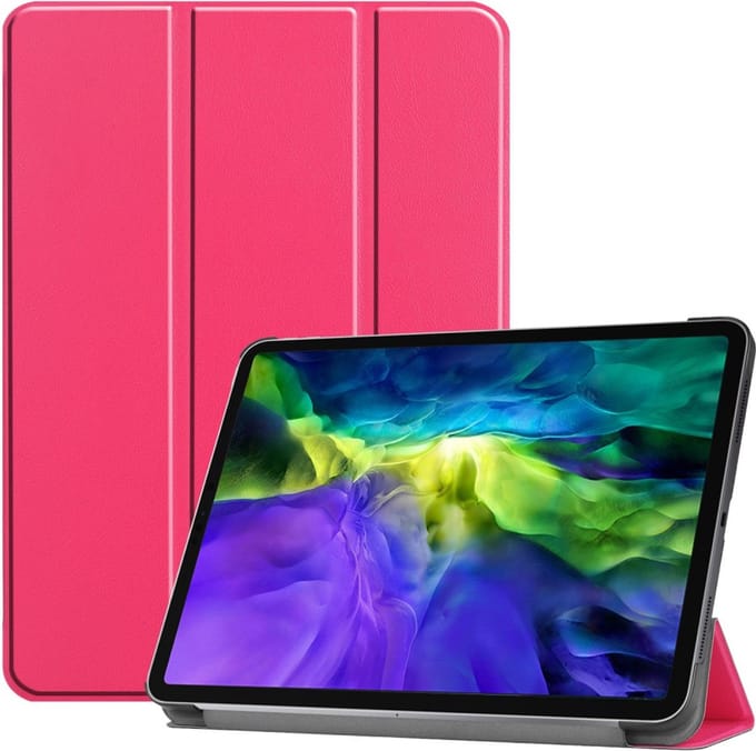 Arara Hoes Geschikt voor iPad Pro 11 inch (2021/2020/2018) - Tri-Fold bookcase - Roze