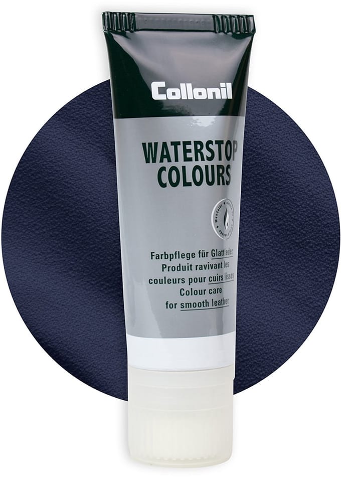 Collonil Waterstop | Lederverzorging | Extra glans | Kleur: Donkerblauw | Inhoud: 75ml