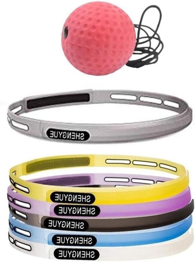 Boksen Reflex Bal - Trainingsbal Vechtsport - Reactievermogen Trainen - Verstelbare Hoofdband - Free Size - Zwart