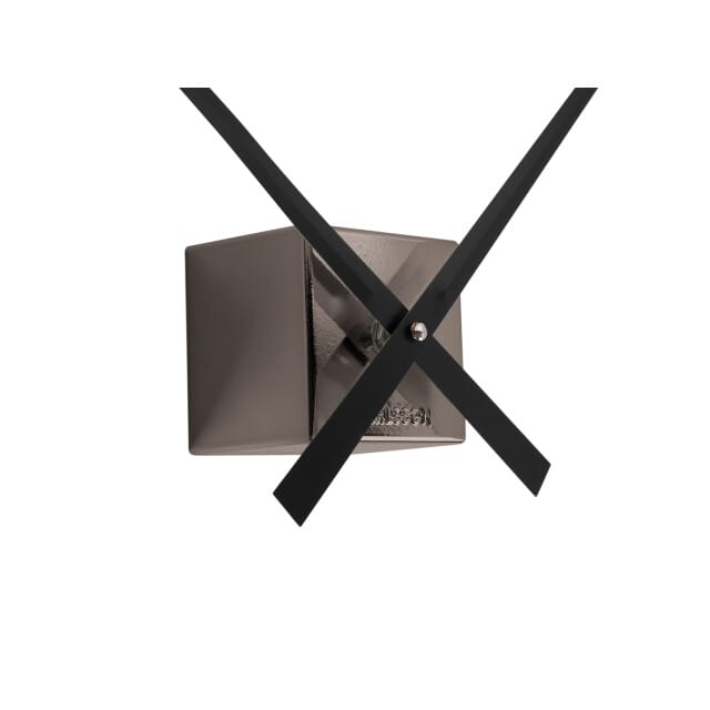 Karlsson wandklok diy cubic metallic metallic dark grey- Ø40cm