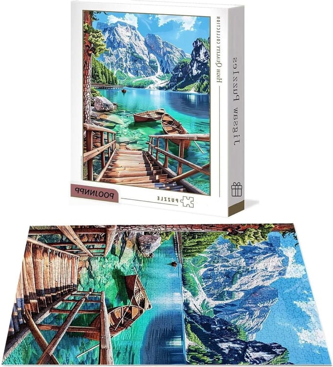 Puzzel 2000 stukjes - Landschap legpuzzel - Ontspanning thuis - Letters op achterkant - 100x70 cm - Multicolor