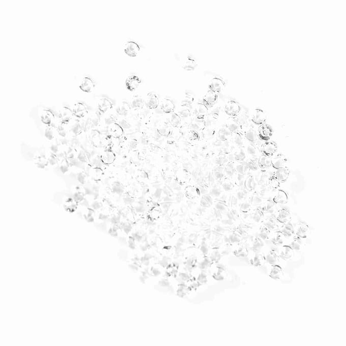 1000 stuks/zak 3 mm acryl kralen vaasvulling bruiloftsfeest decoratie DIY accessoires transparant white